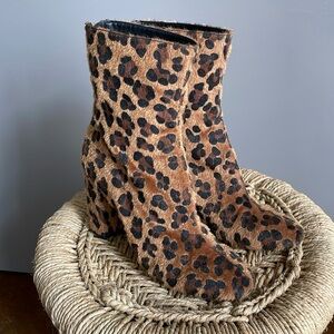 Faux Cheetah Booties